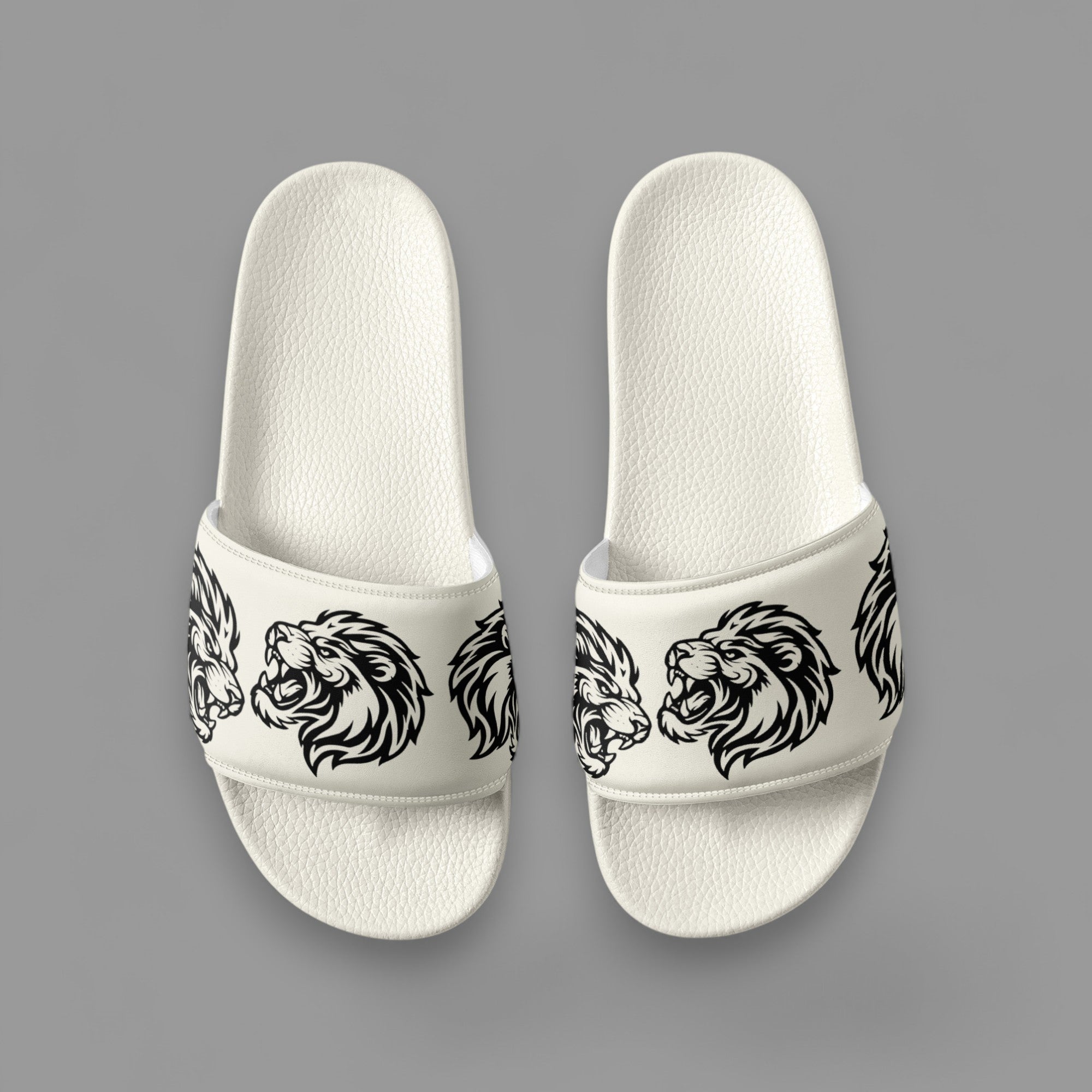 LIONS SLIP-ONS IN CREAM