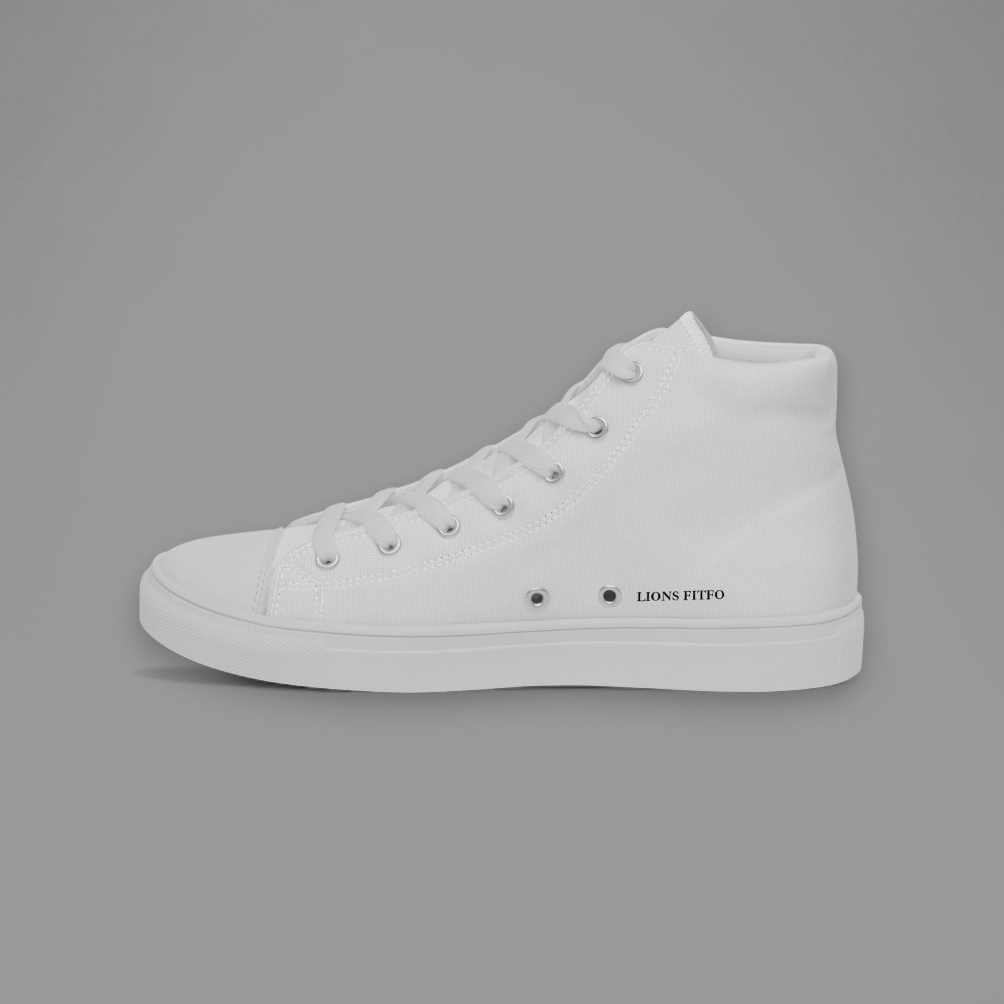 SHE WALKS WITH PRIDE LIONESS HIGH TOP SHOE IN WHITE
