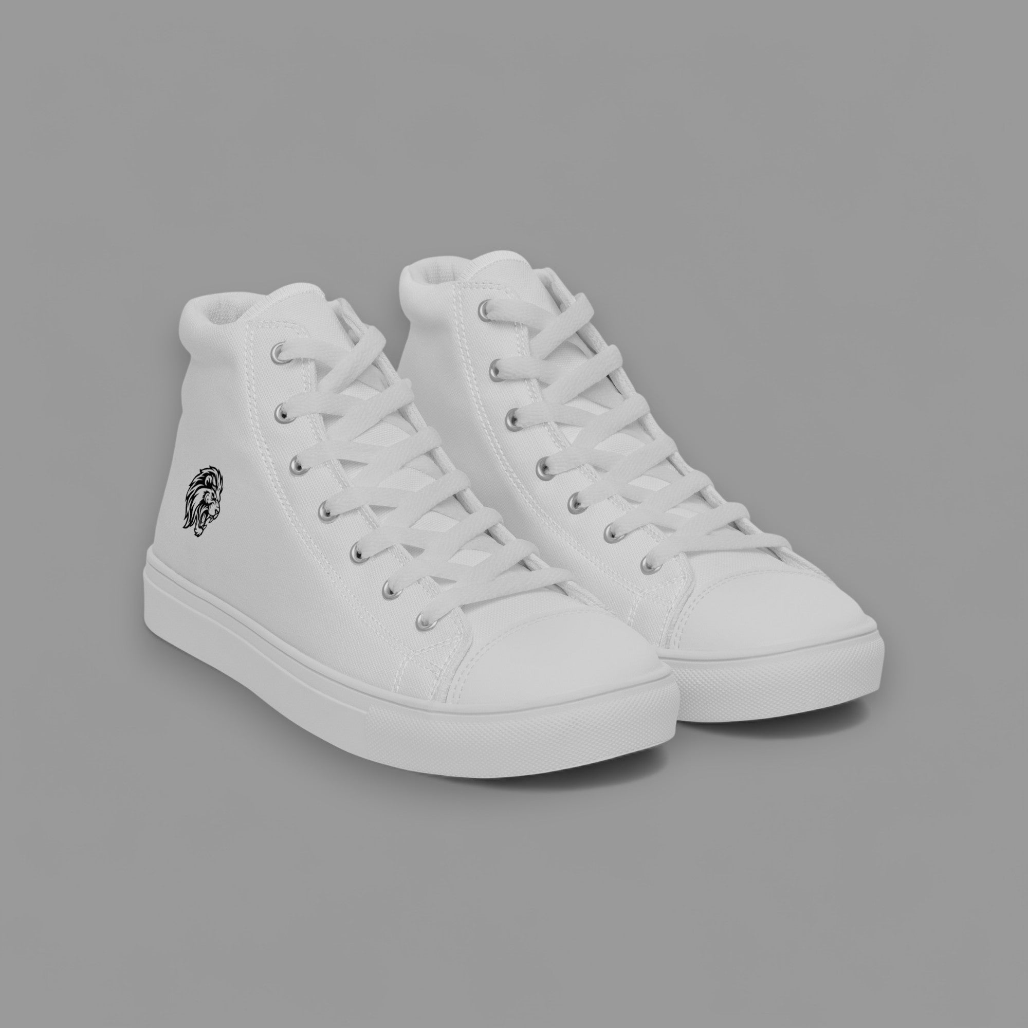 SHE WALKS WITH PRIDE LIONESS HIGH TOP SHOE IN WHITE