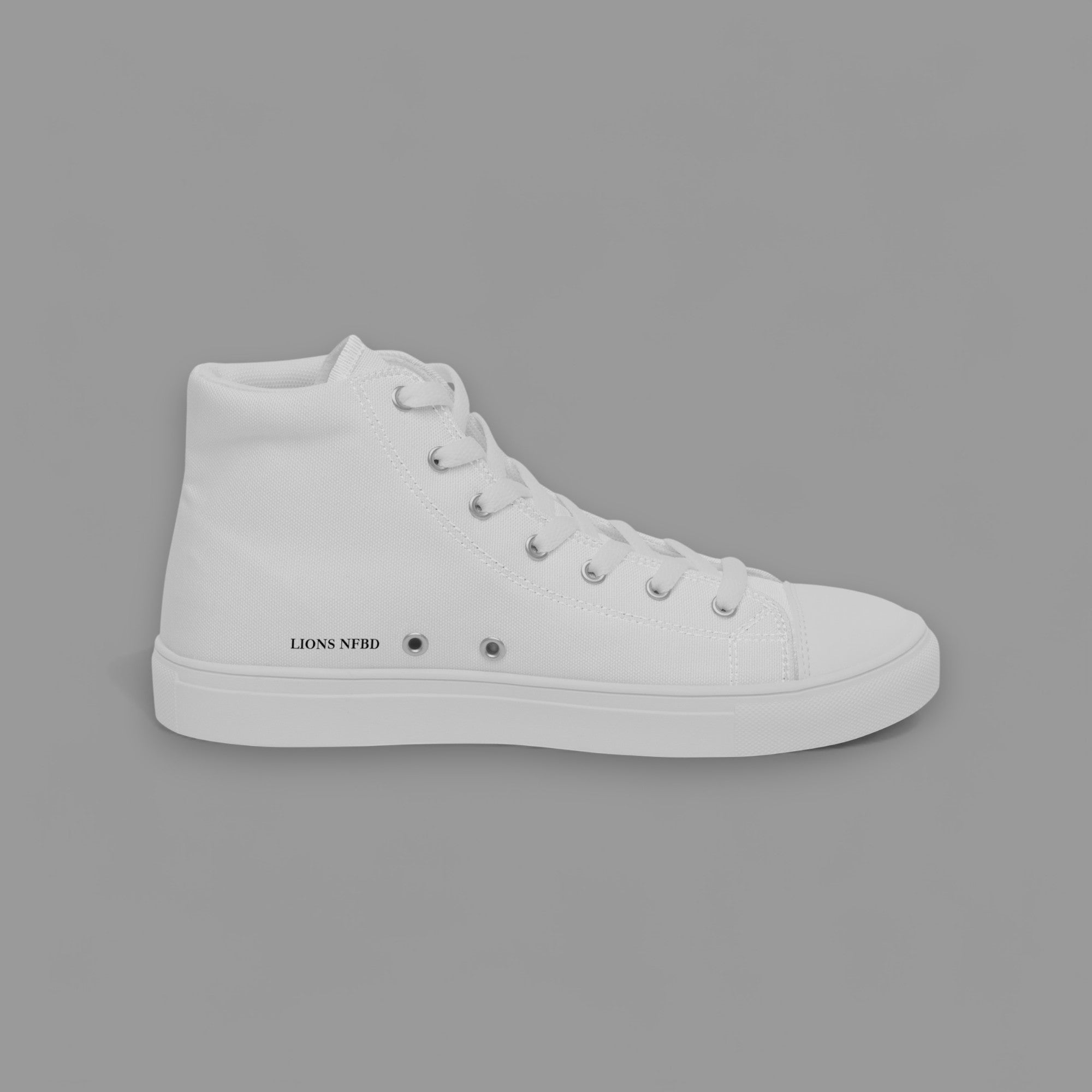 SHE WALKS WITH PRIDE LIONESS HIGH TOP SHOE IN WHITE