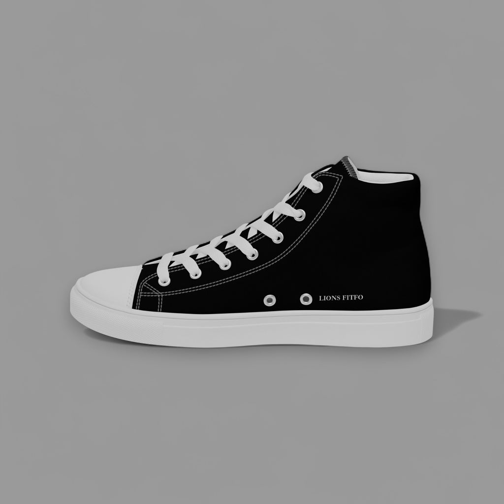 SHE WALKS WITH PRIDE LIONESS HIGH TOP SHOE IN BLACK