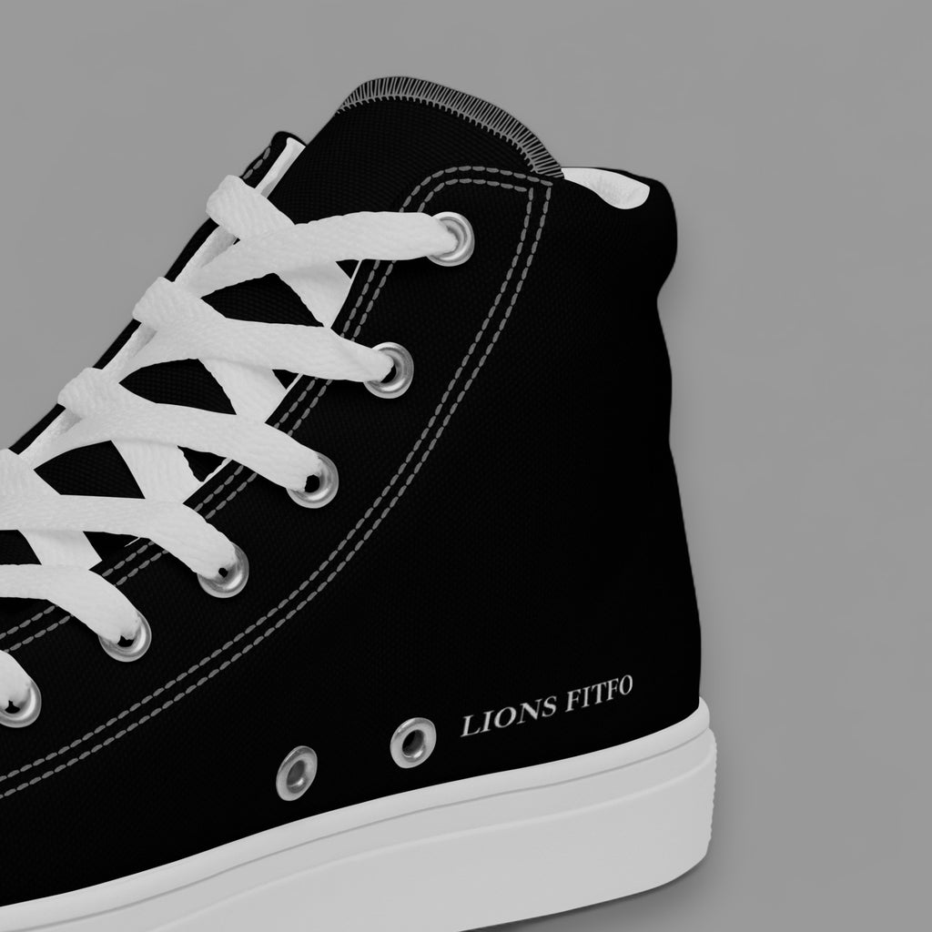 SHE WALKS WITH PRIDE LIONESS HIGH TOP SHOE IN BLACK