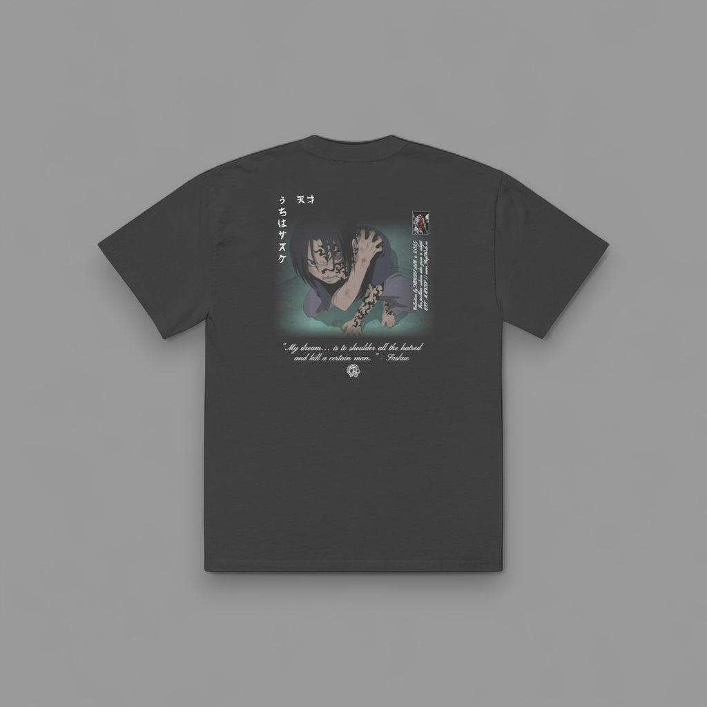 CURSED BY HATRED "PREMIUM" OVERSIZED BOX TEE IN FADED BLACK