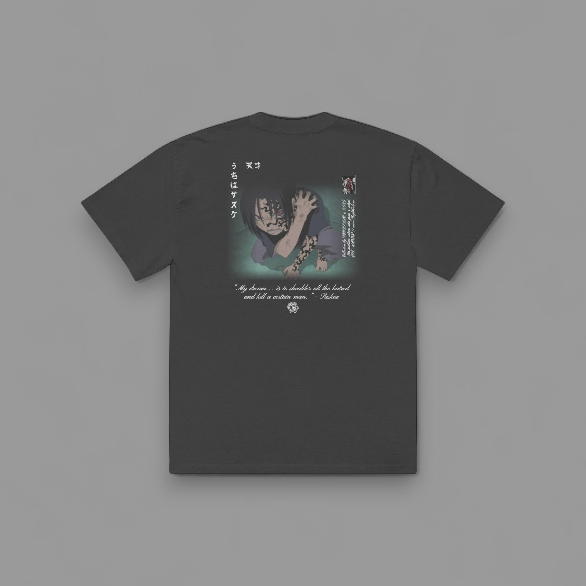 CURSED BY HATRED "PREMIUM" OVERSIZED BOX TEE IN FADED BLACK