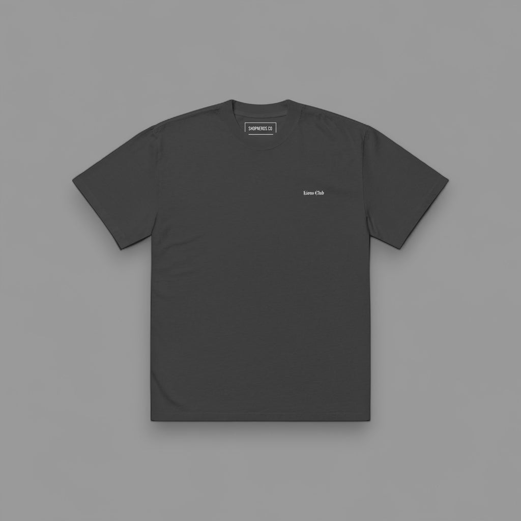 THE WILL OF FIRE "PREMIUM" OVERSIZED BOX TEE IN FADED BLACK