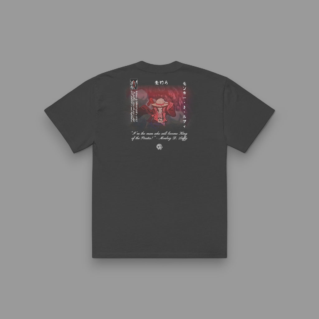 THE KING OF PIRATES "PREMIUM" OVERSIZED BOX TEE IN FADED BLACK