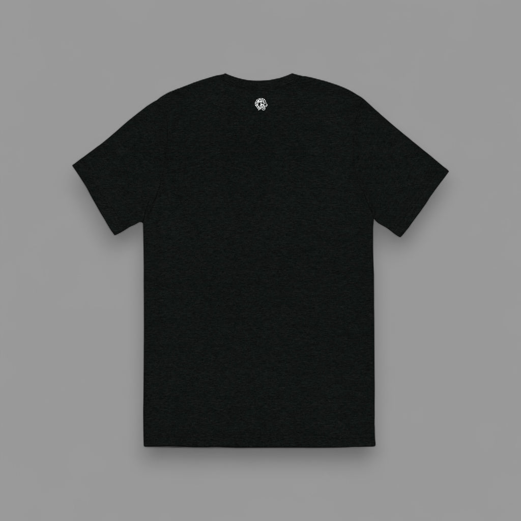 LIONS CLUB ORIGINALS "EMBROIDERED" FITTED TEE IN BLACK TRIBLEND