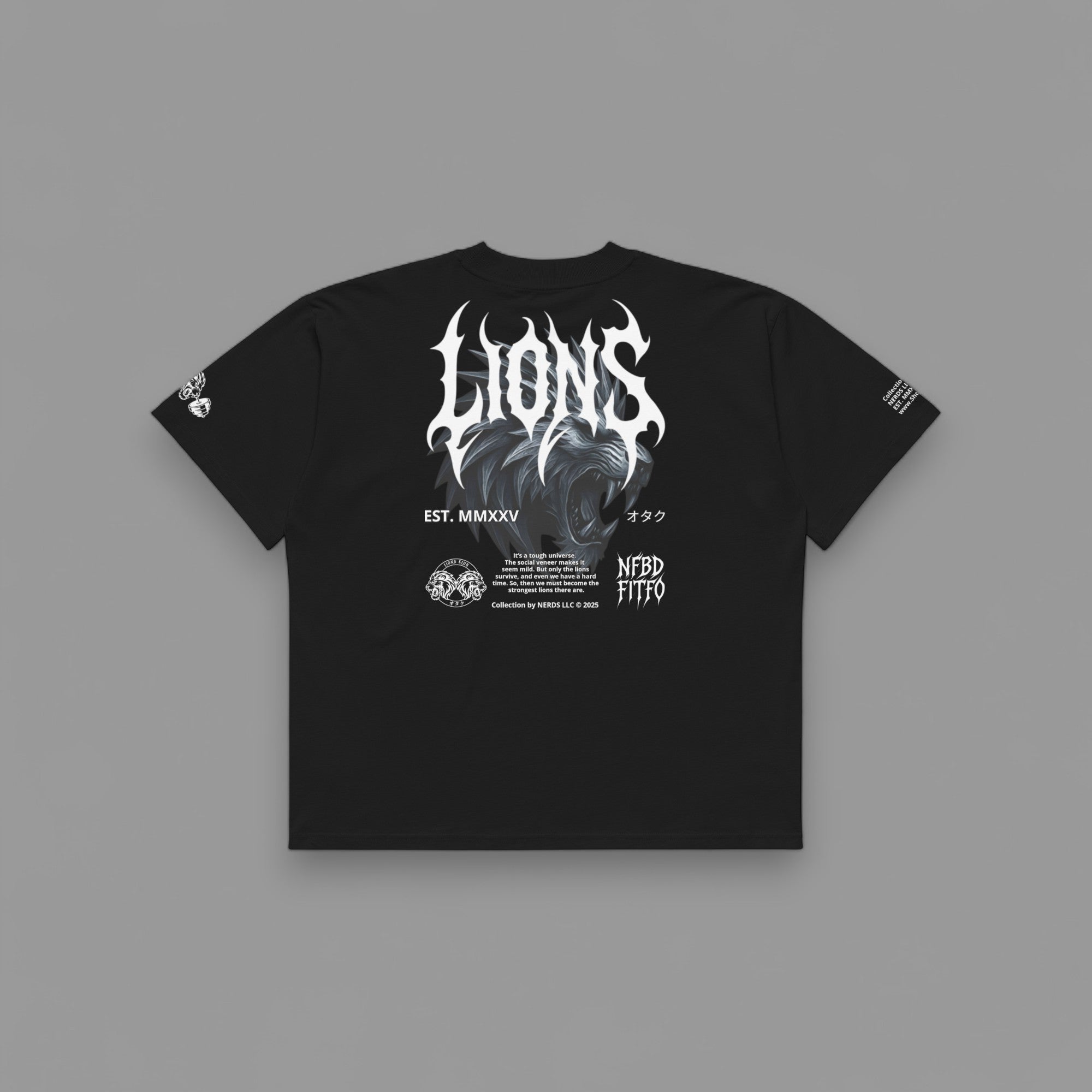 LIONS CLUB ORIGINALS OVERSIZED PUMP COVER IN BLACK