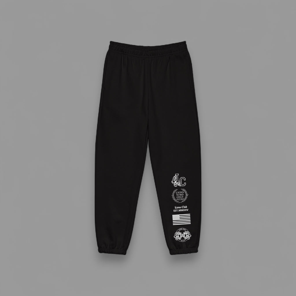 LIONS CLUB "ELITE" SWEATS IN BLACK