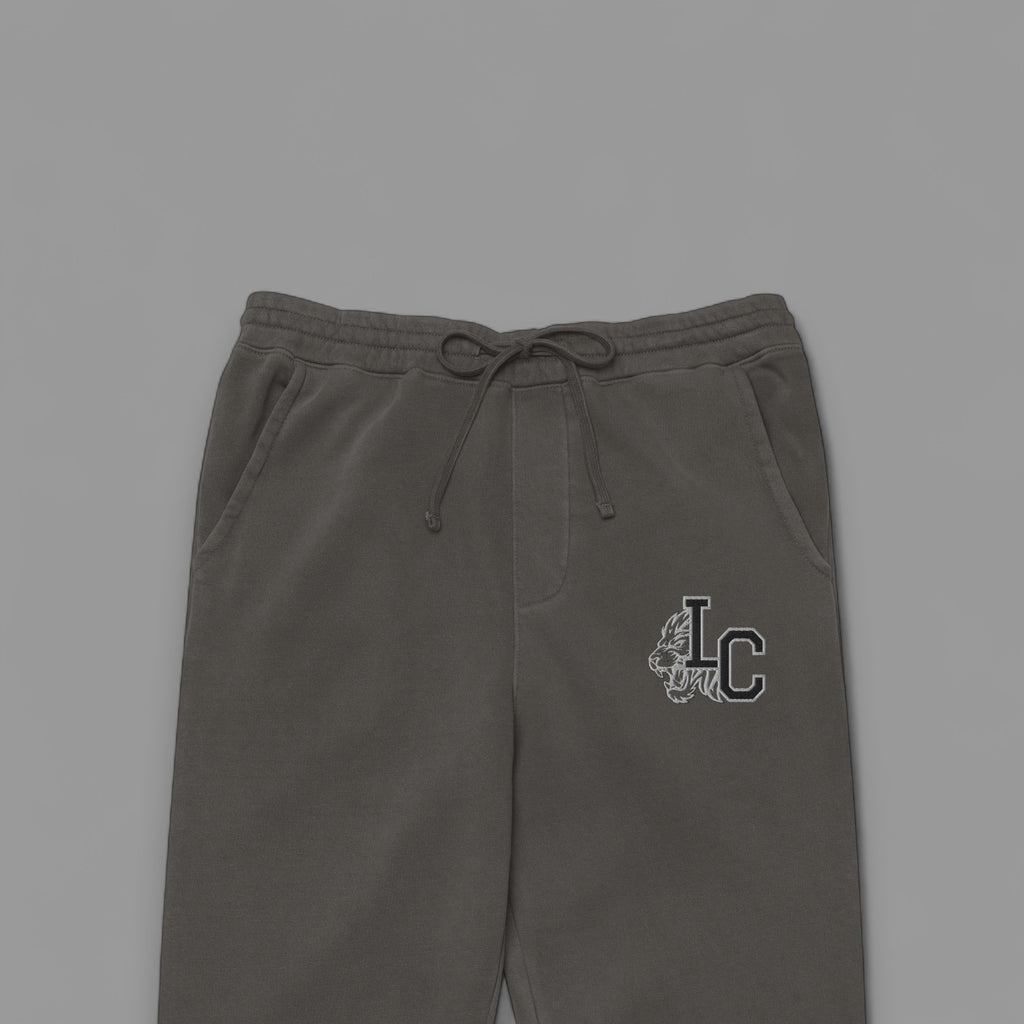 EMBORIDERED LIONS CLUB FADED SWEATS IN CHARCOAL