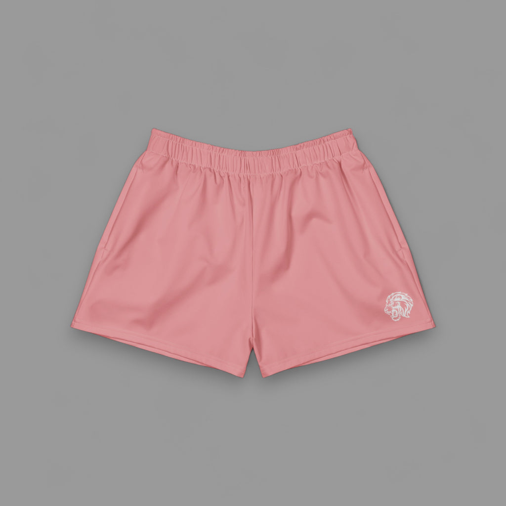 HER TRACK SHORTS IN BUBBLE GUM