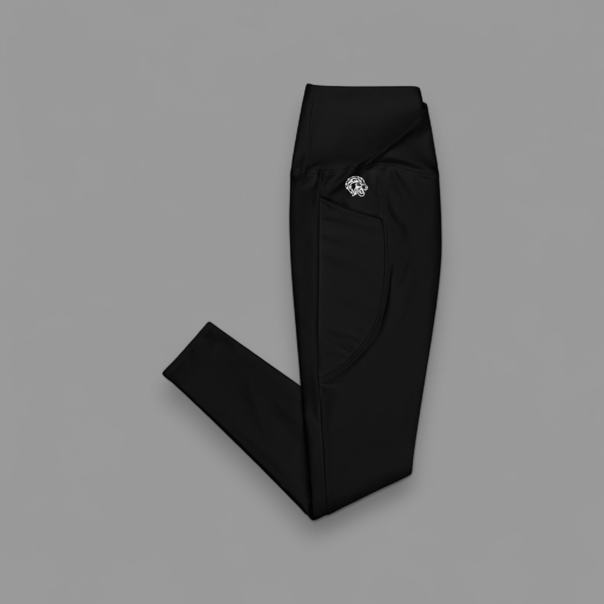 LIONESS CROSSOVER LEGGINGS IN OFF BLACK