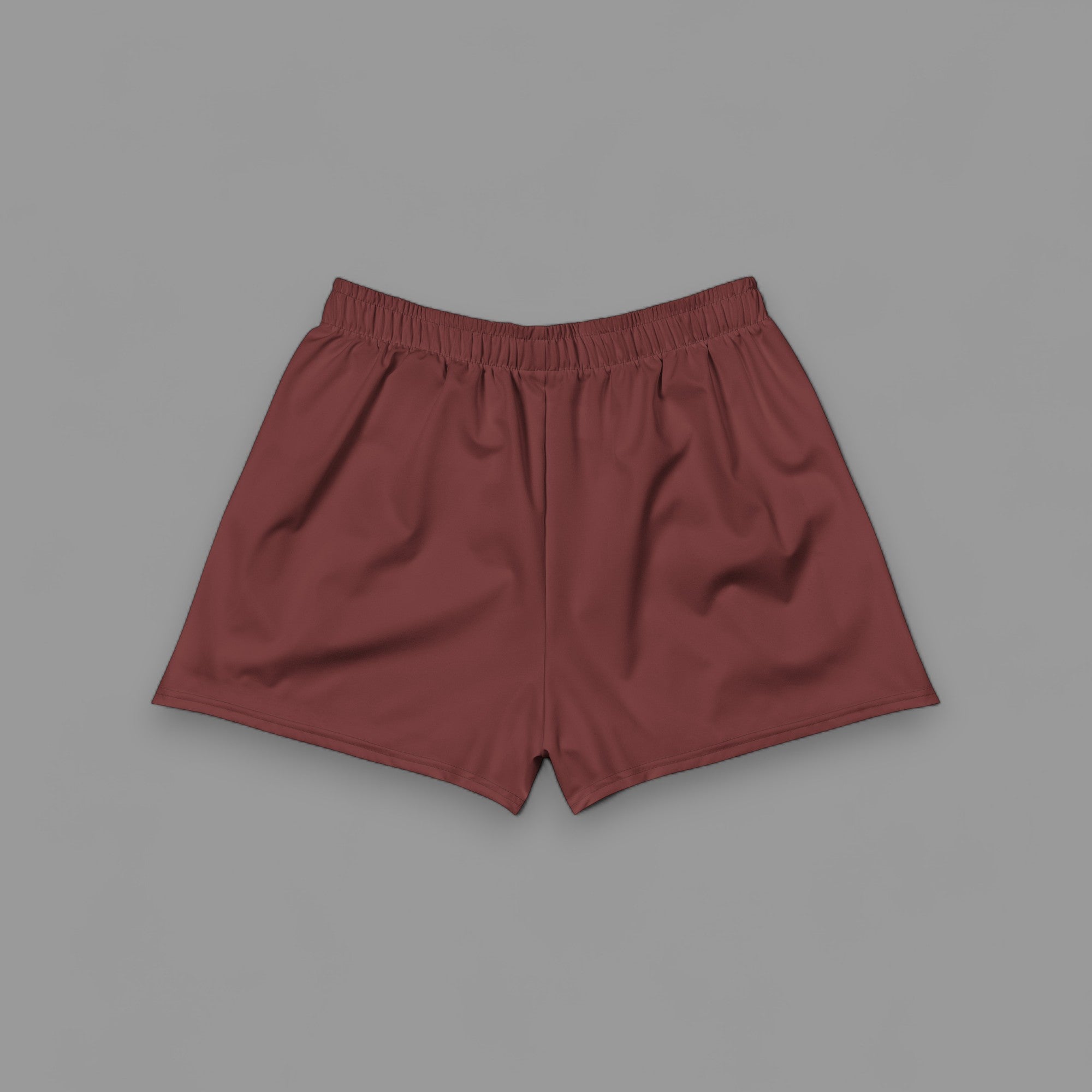 HER TRACK SHORTS IN BURGUNDY