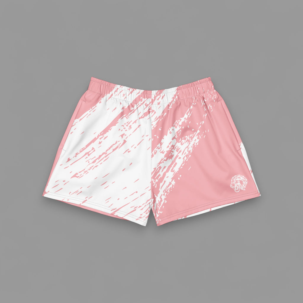 HER TRACK SHORTS IN TORN PINK