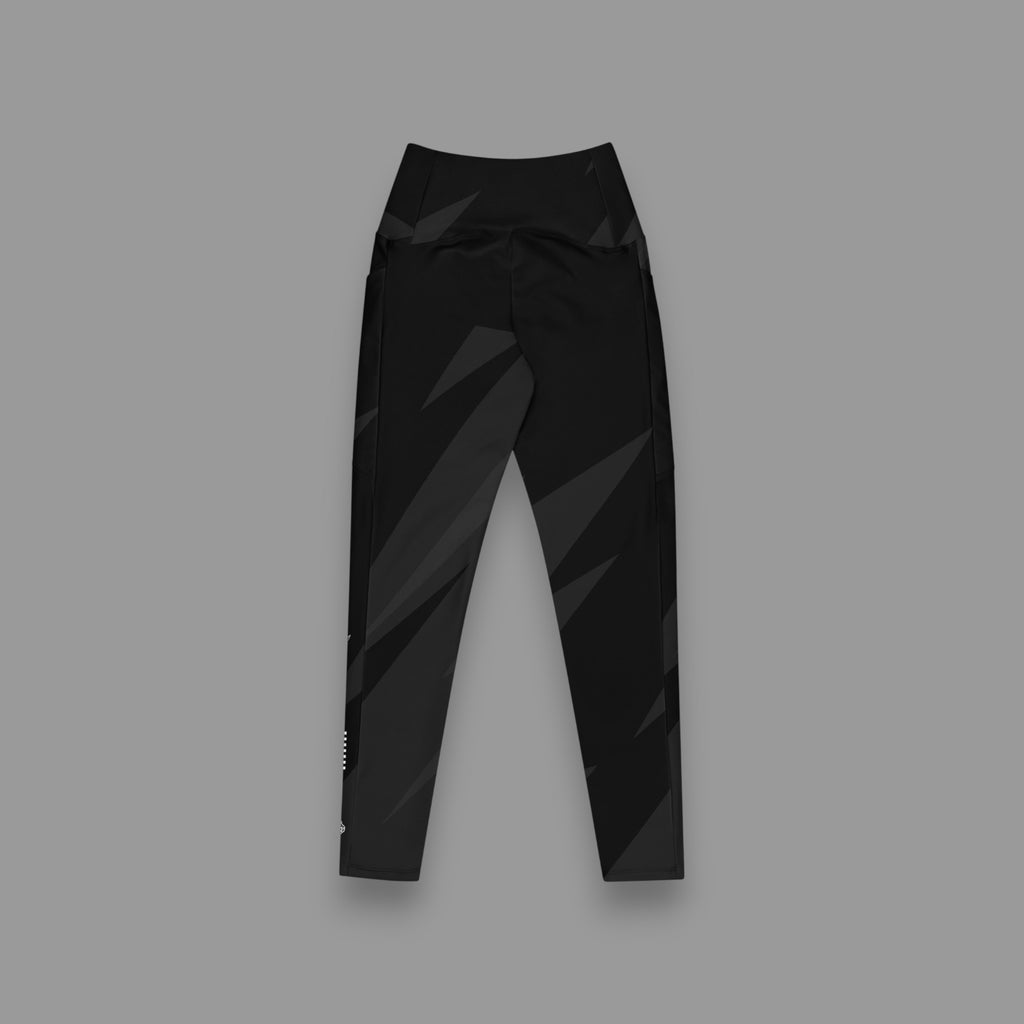 LIONESS "ELITE" CROSSOVER LEGGINGS IN BLACK