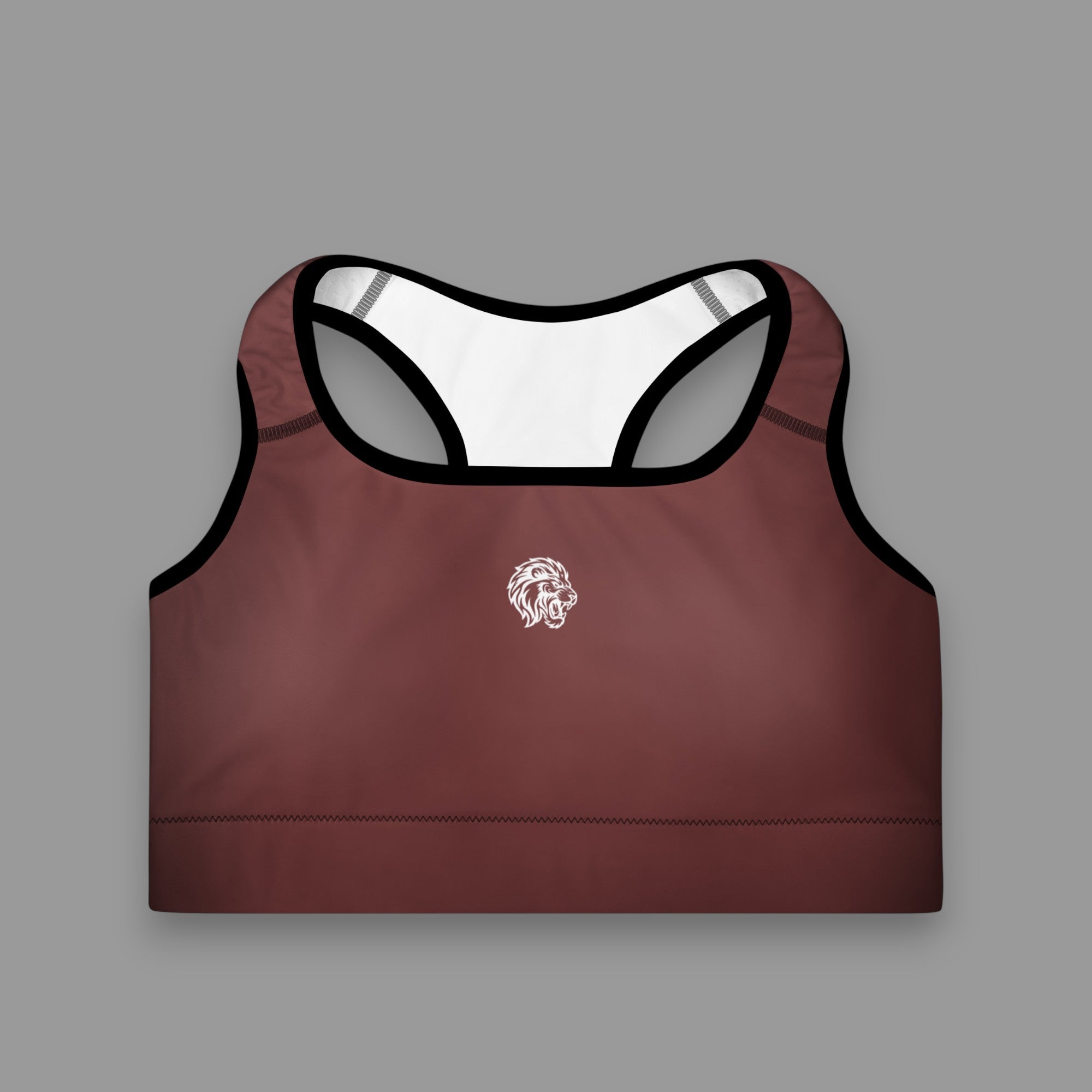 LIONESS SPORTS BRA IN BURGUNDY