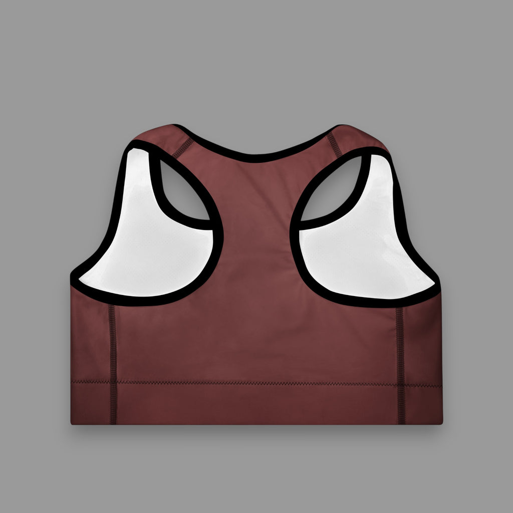 LIONESS SPORTS BRA IN BURGUNDY