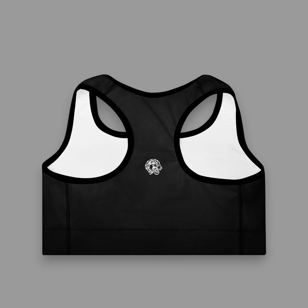 LIONESS SPORTS BRA IN OFF BLACK