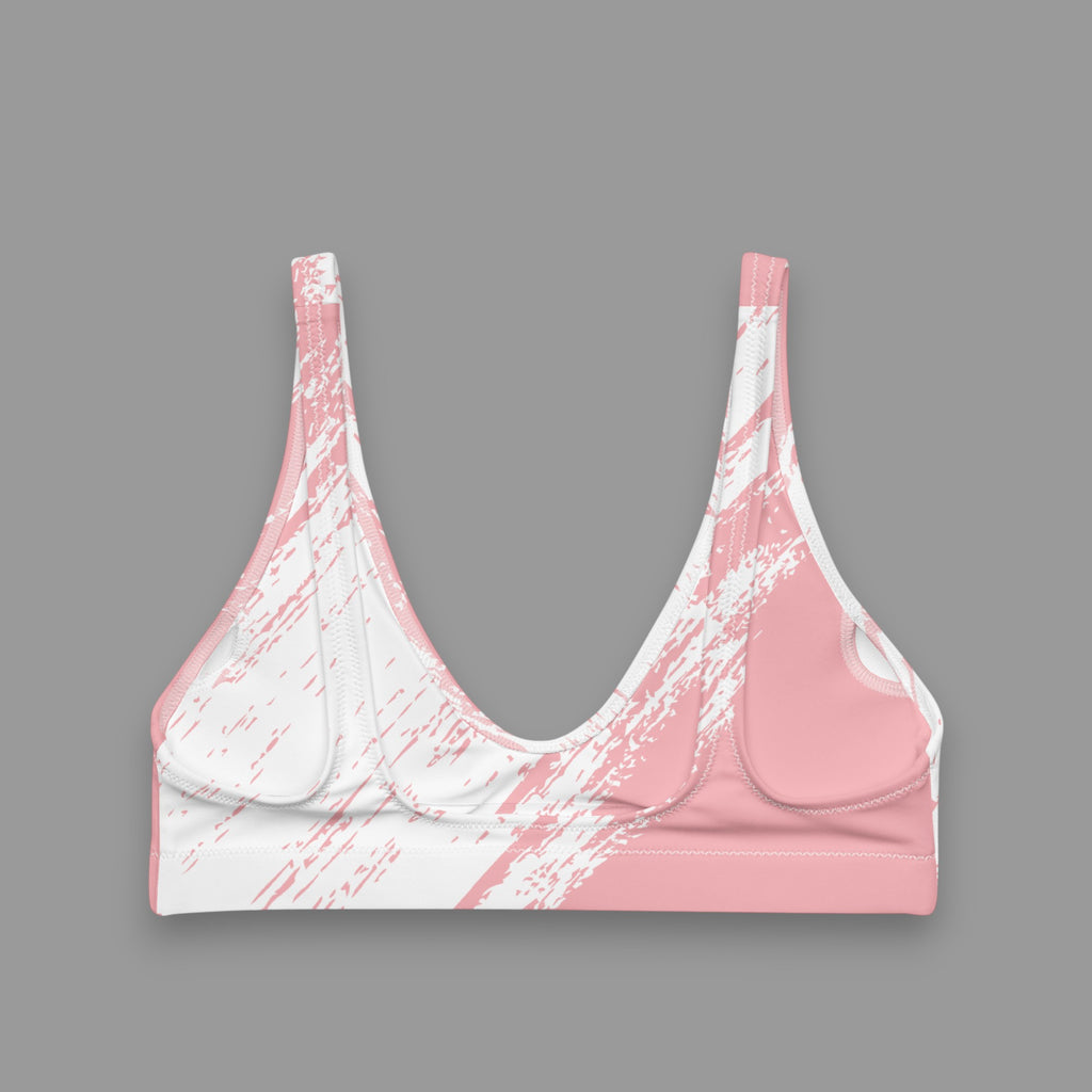 SEAMLESS SPORTS BRA IN TORN PINK