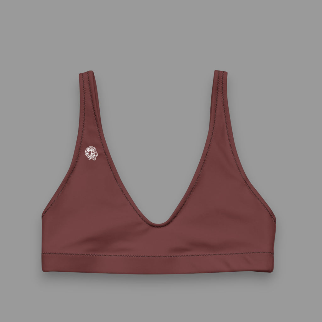 SEAMLESS SPORTS BRA IN BURGUNDY