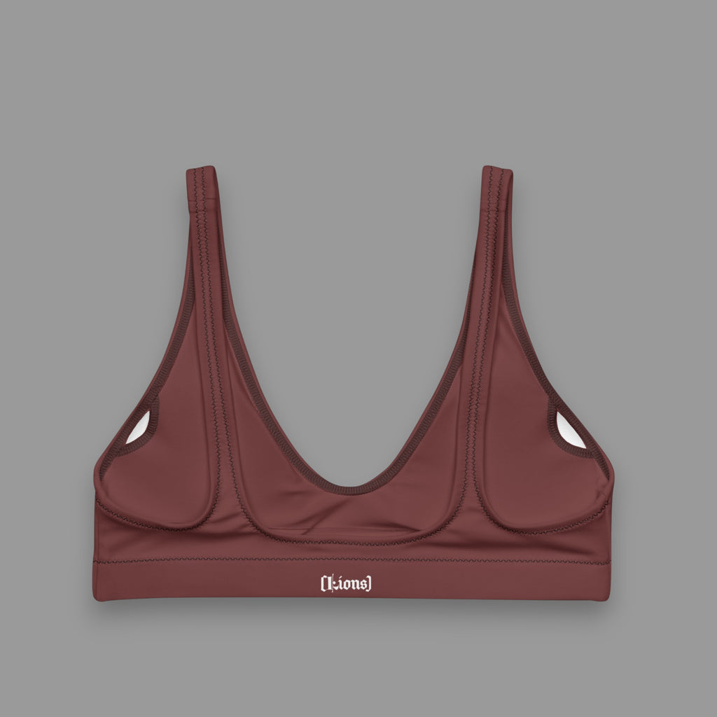 SEAMLESS SPORTS BRA IN BURGUNDY