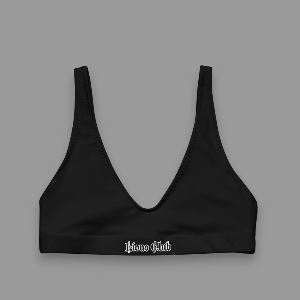 SEAMLESS SPORTS BRA IN OFF BLACK