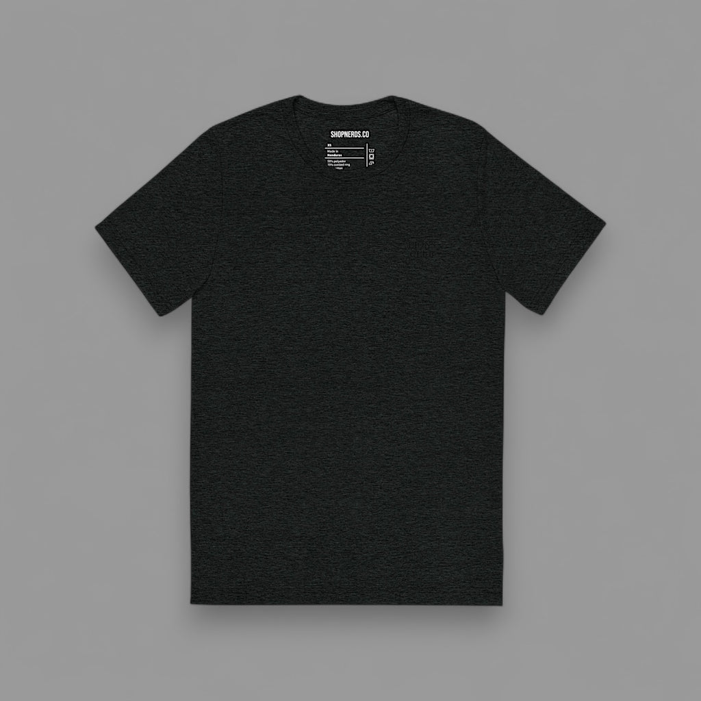 LIONS CLUB ORIGINALS "EMBROIDERED" FITTED TEE IN BLACKED OUT CHARCOAL