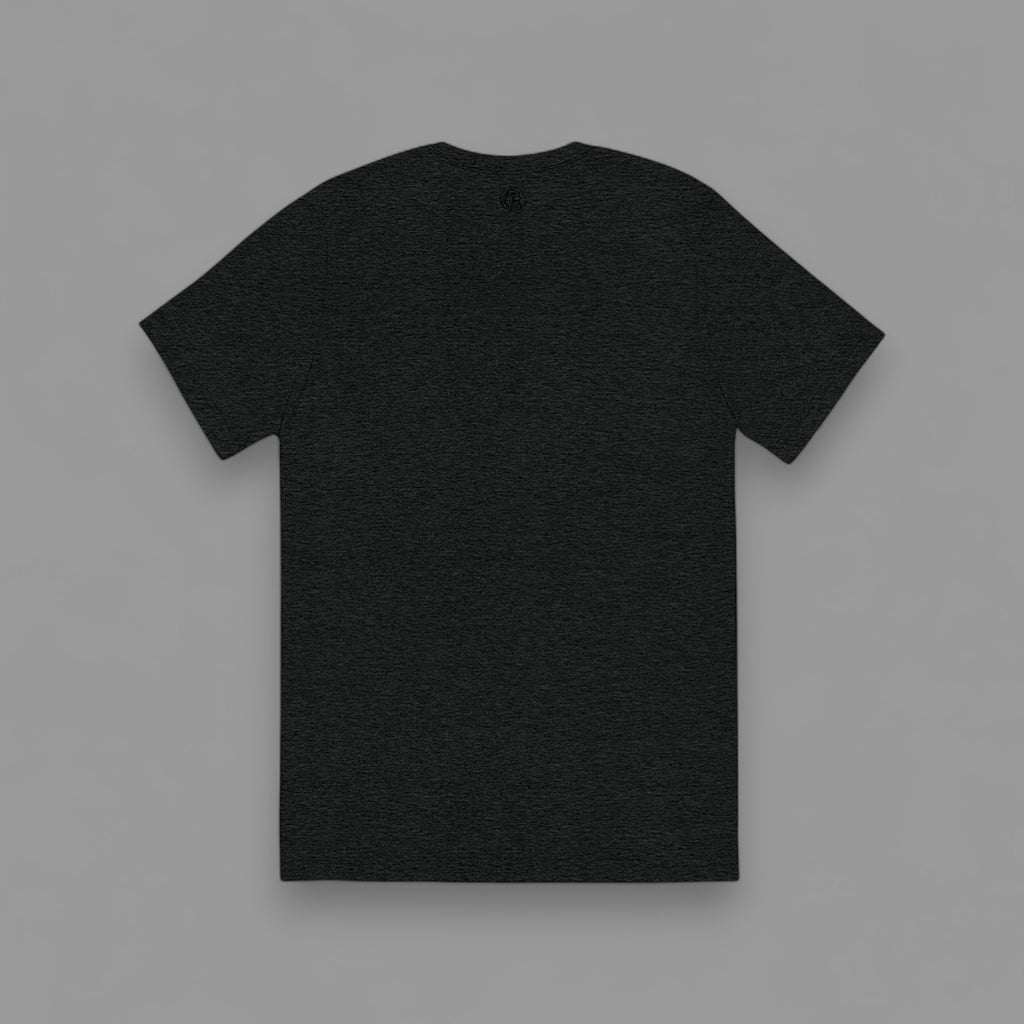LIONS CLUB ORIGINALS "EMBROIDERED" FITTED TEE IN BLACKED OUT CHARCOAL