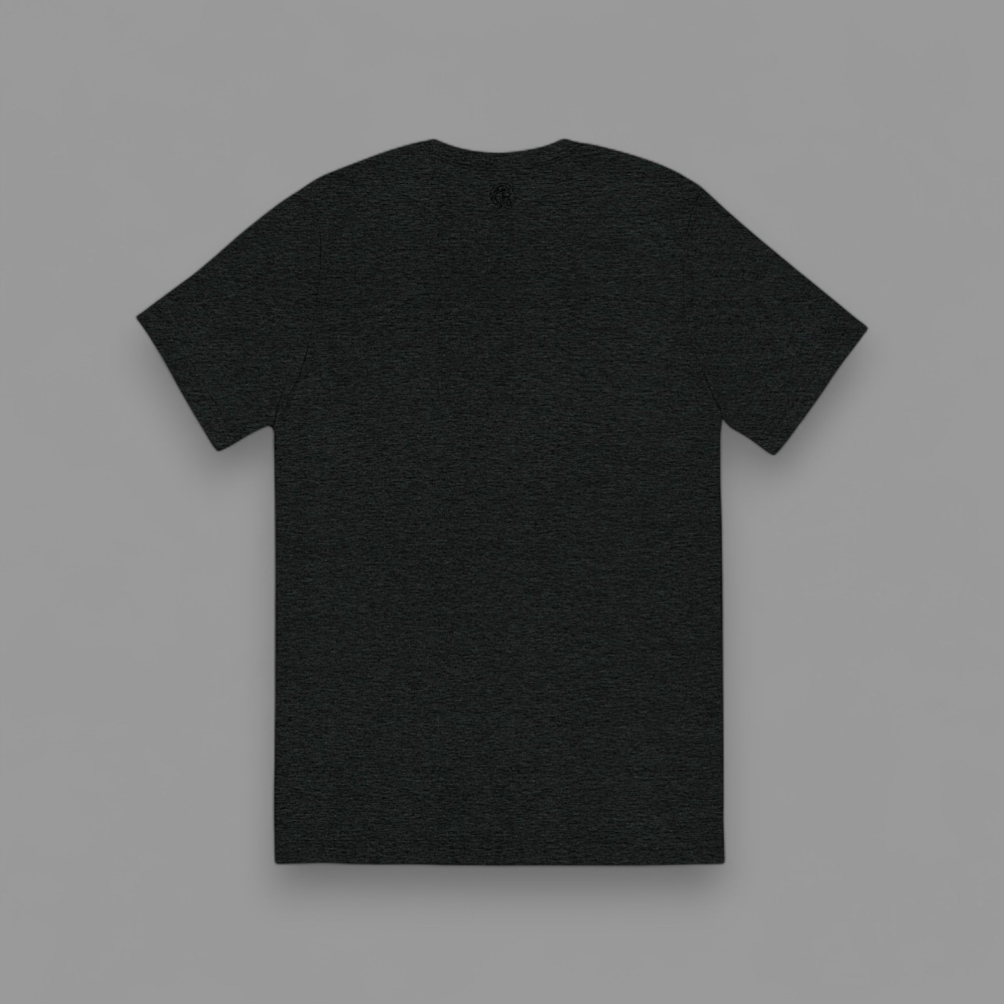LIONS CLUB ORIGINALS "EMBROIDERED" FITTED TEE IN BLACKED OUT CHARCOAL