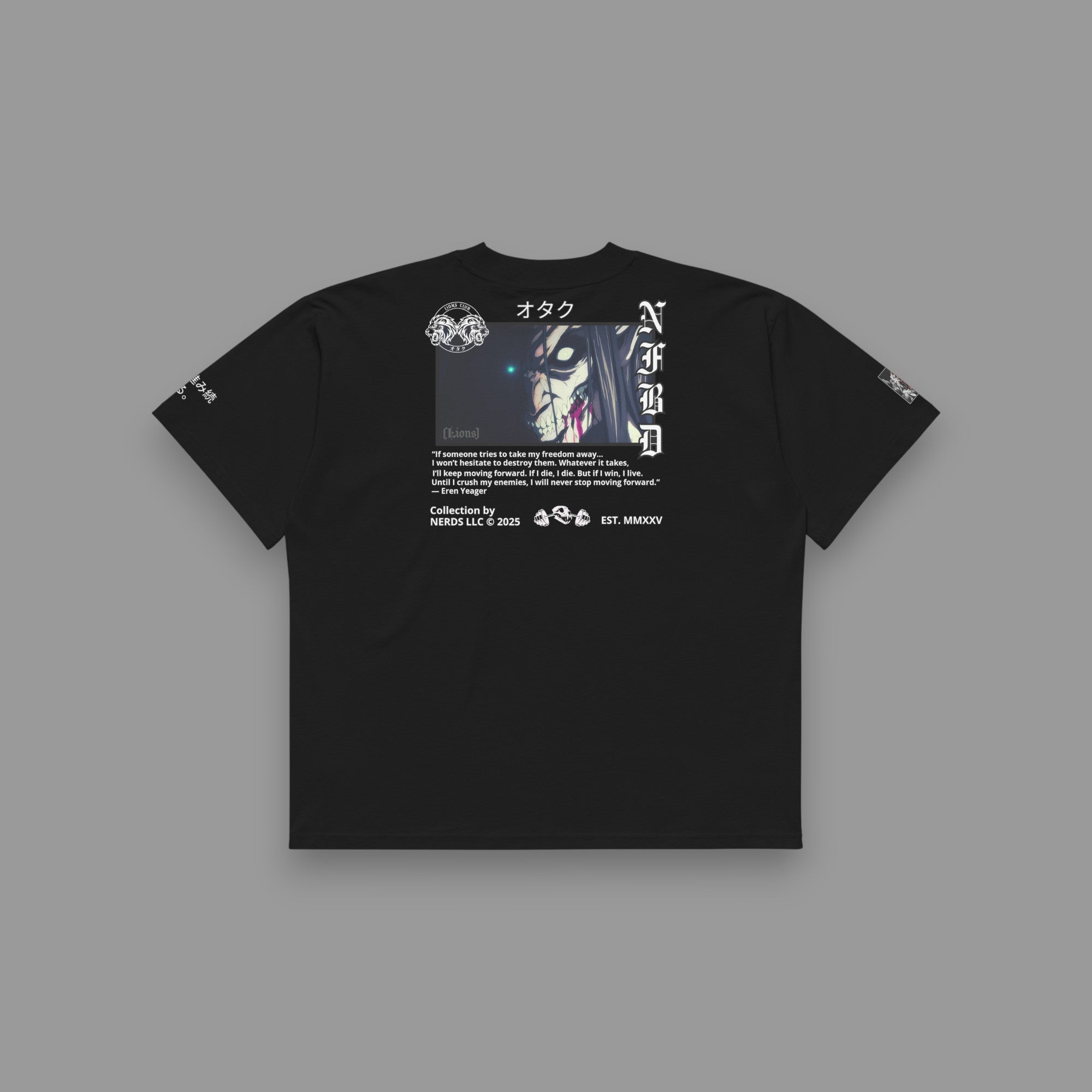 ATTACK TITAN "SPECIAL" UNISEX PUMP COVER IN BLACK