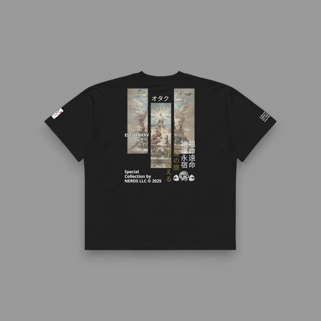 THE FOUNDER MURAL "SPECIAL" UNISEX PUMP COVER IN BLACK