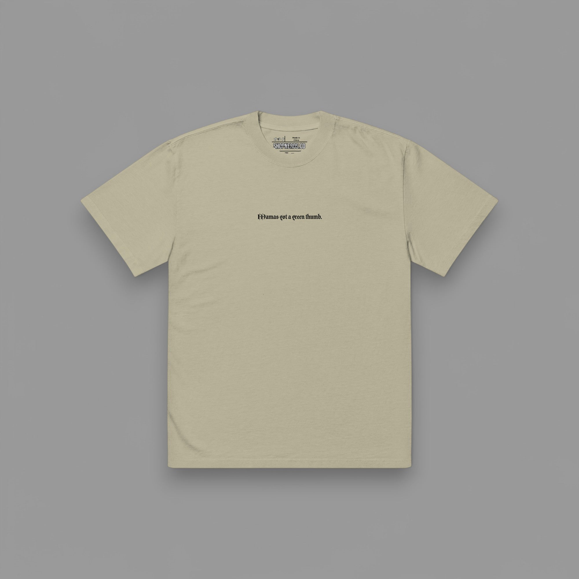 MAMS GOT A GREEN THUMB "PREMIUM" OVERSIZED BOX TEE IN FADED EUCALYPTIS