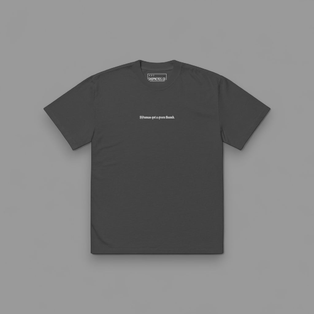 MAMAS GOT A GREEN THUMB "PREMIUM" OVERSIZED BOX TEE IN FADED BLACK