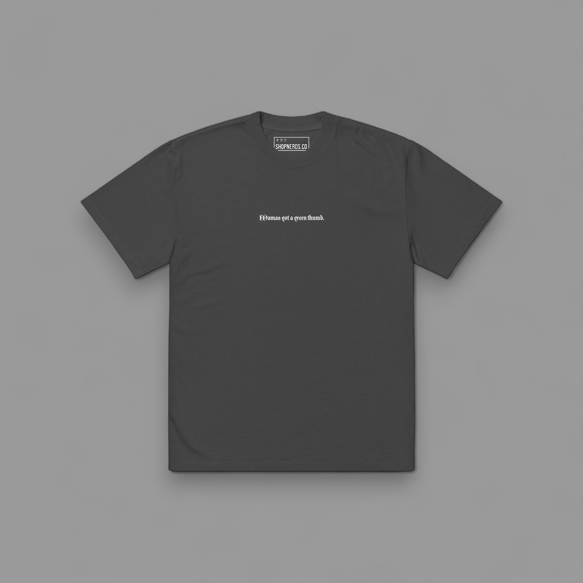 MAMAS GOT A GREEN THUMB "PREMIUM" OVERSIZED BOX TEE IN FADED BLACK