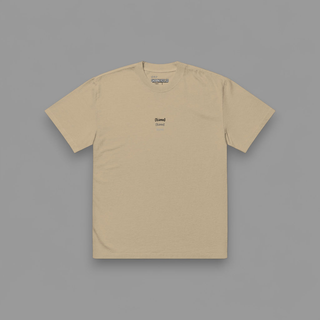 CHERRY BLOSSOM "PREMIUM" OVERSIZED BOX TEE IN FADED KHAKI